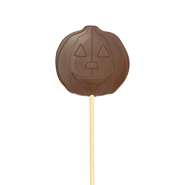 milk chocolate pumpkin lolly