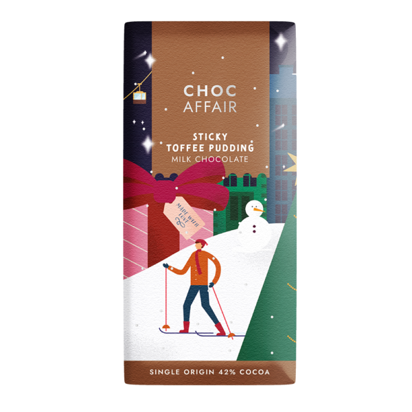 Sticky Toffee Flavoured Milk Chocolate Bar
