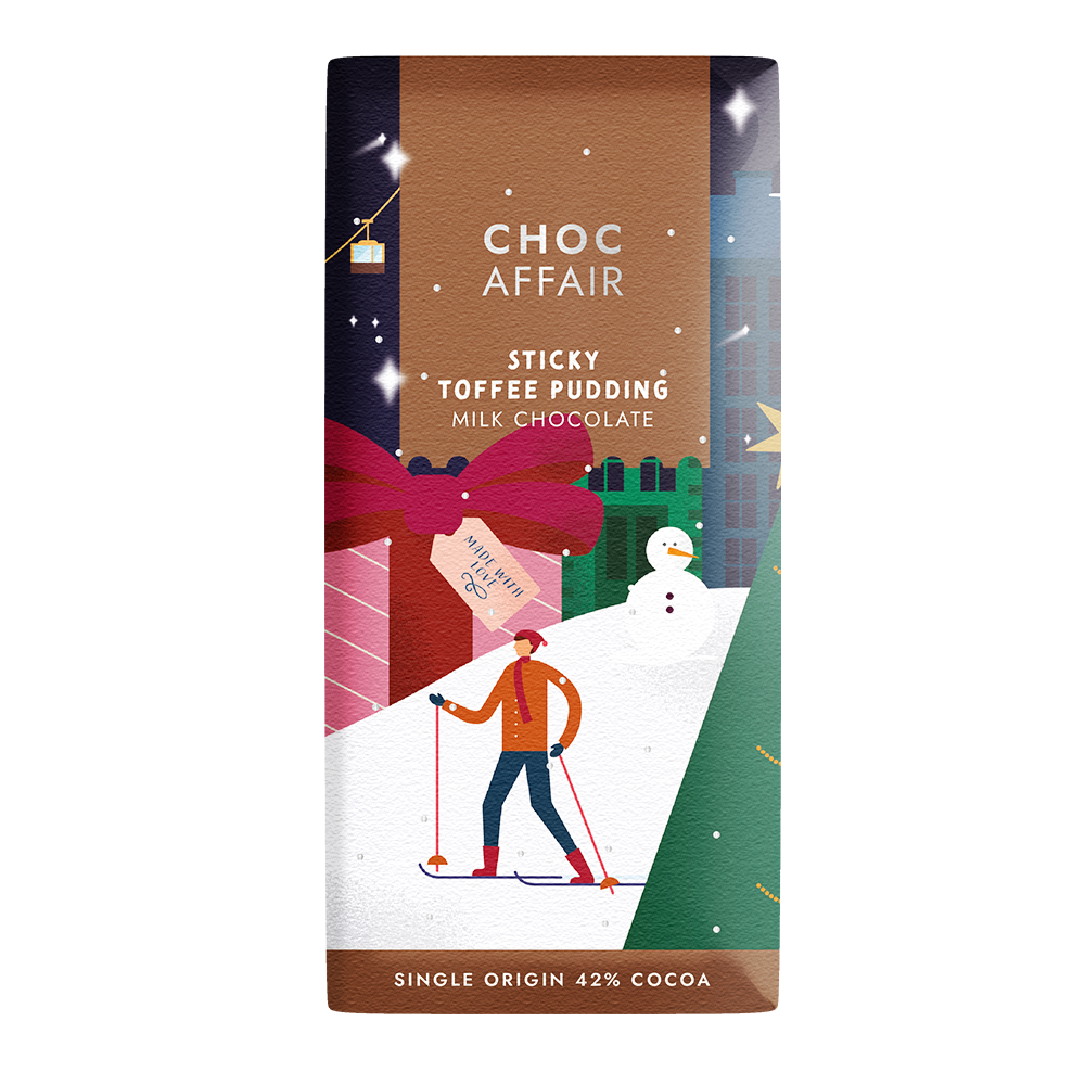 Sticky Toffee Pudding Milk Chocolate Bar Sticky Toffee Flavoured Milk Chocolate Bar